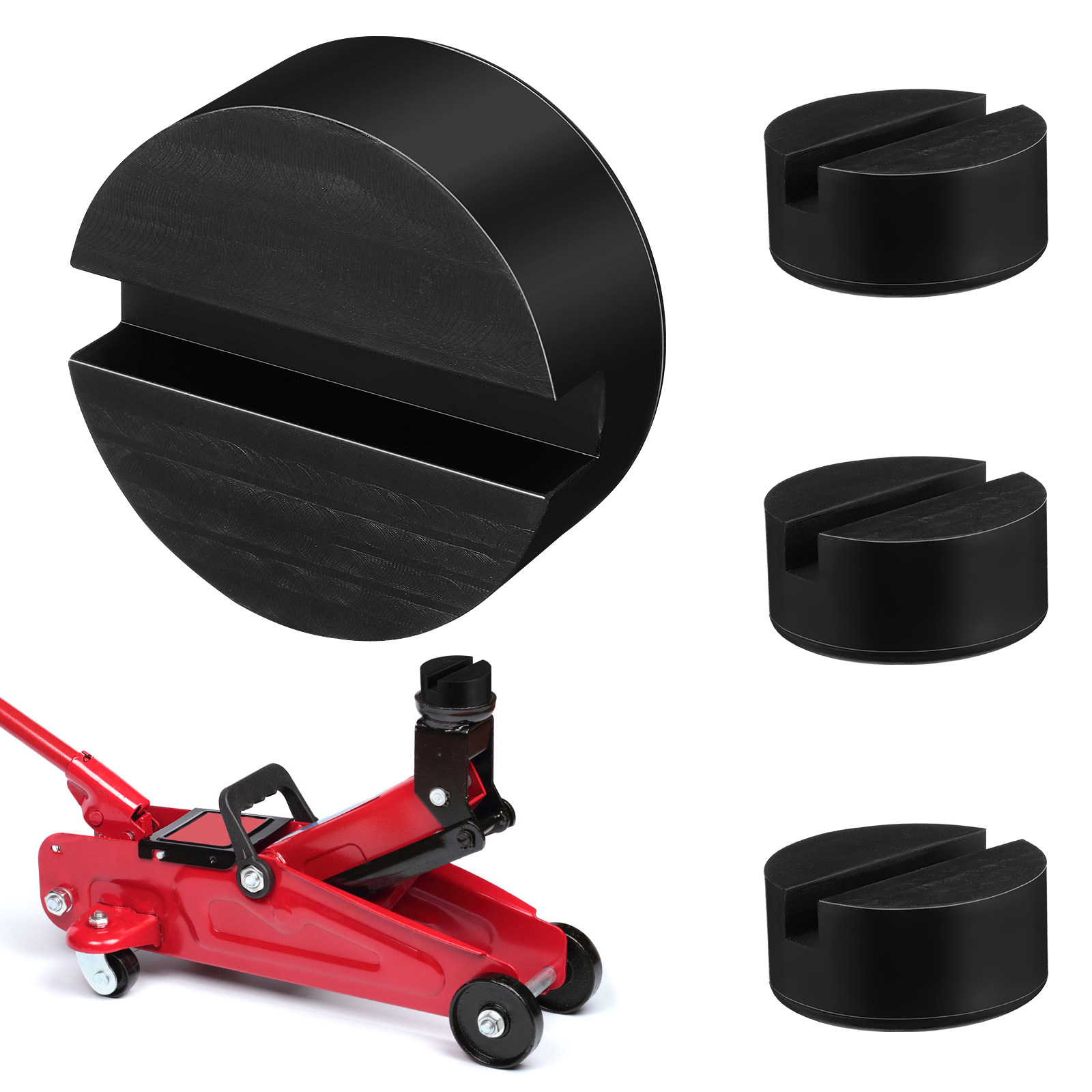 4 piezas de bloques de goma an - Car Jack reseña y precio