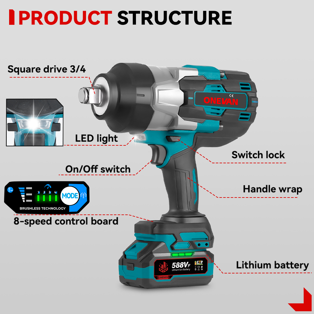 Llave de Impacto Eléctrica Ina - Torque Wrench reseña y precio